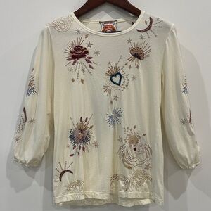 Victoria Puff Sleeve Tee by Johnny Was